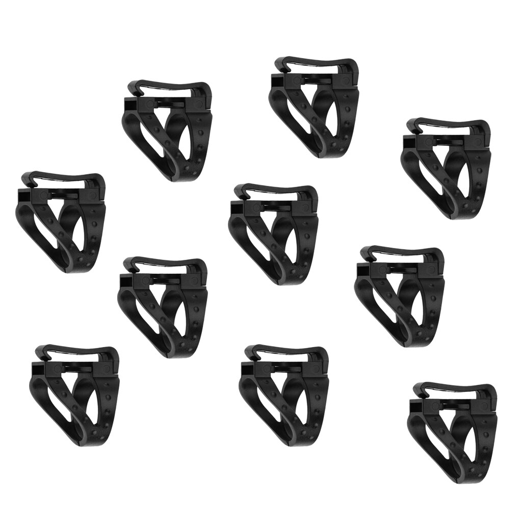 10 Stuks Universele 26 Mm/1 Inch Duiken Quick Release Snorkel Keeper Afneembare Clip Voor Bevestiging Aan Een duikbril