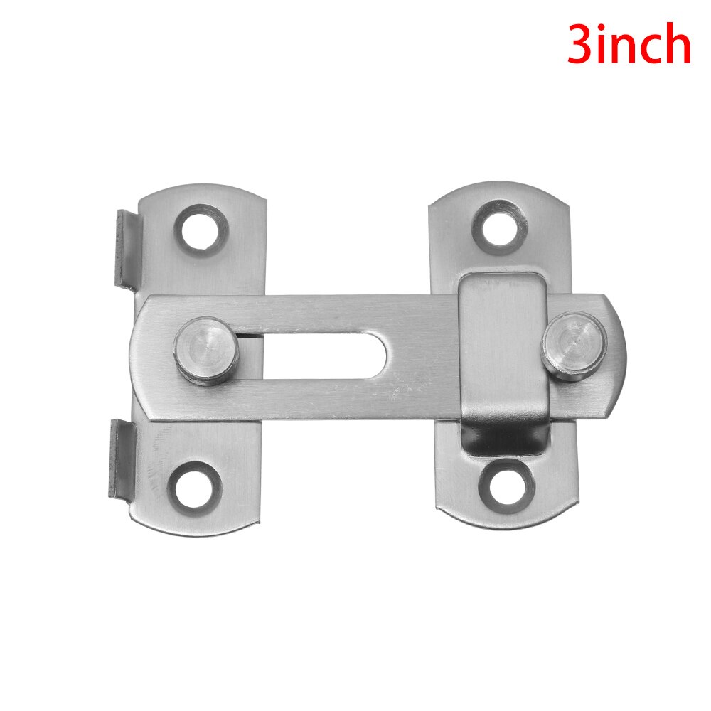 Stainless Steel Hasp Door Bolt Cabinet Catches Window Catch Lock Silent Gate Buckle Padlock Clasp Furniture Hardware Fittings: 3inch