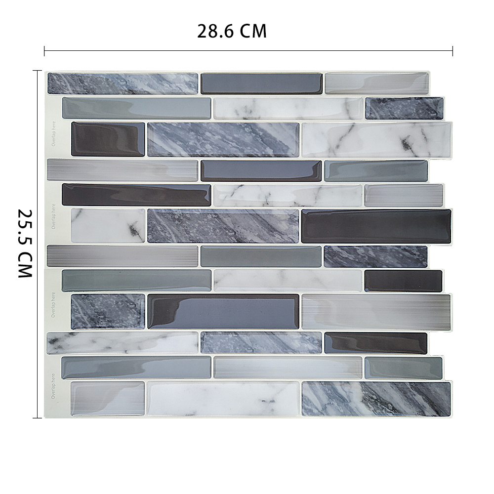 Autocollants en mosaïque vinyle | Écorce et bâton, Backsplash adhésif, bricolage, cuisine, salle de bains, maison murale, carrelage mosaïque: MSOB-022