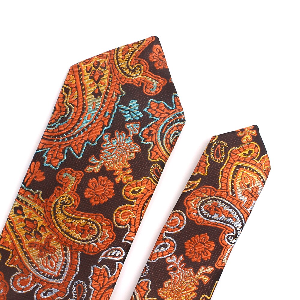 Herre slips smalt slips 6cm klassisk paisley slips til mænd formel business bryllup jakkesæt halstøj jacquard vævede slips