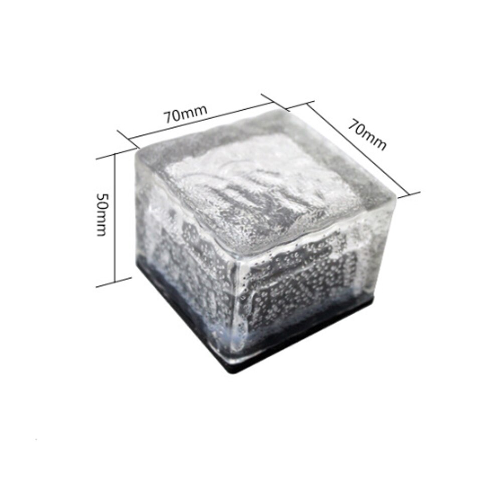 Solar Path Underground Buried Brick Light Led Stone Ice Cube Brick Solar Garden Driveway Security Light Led Floor Light