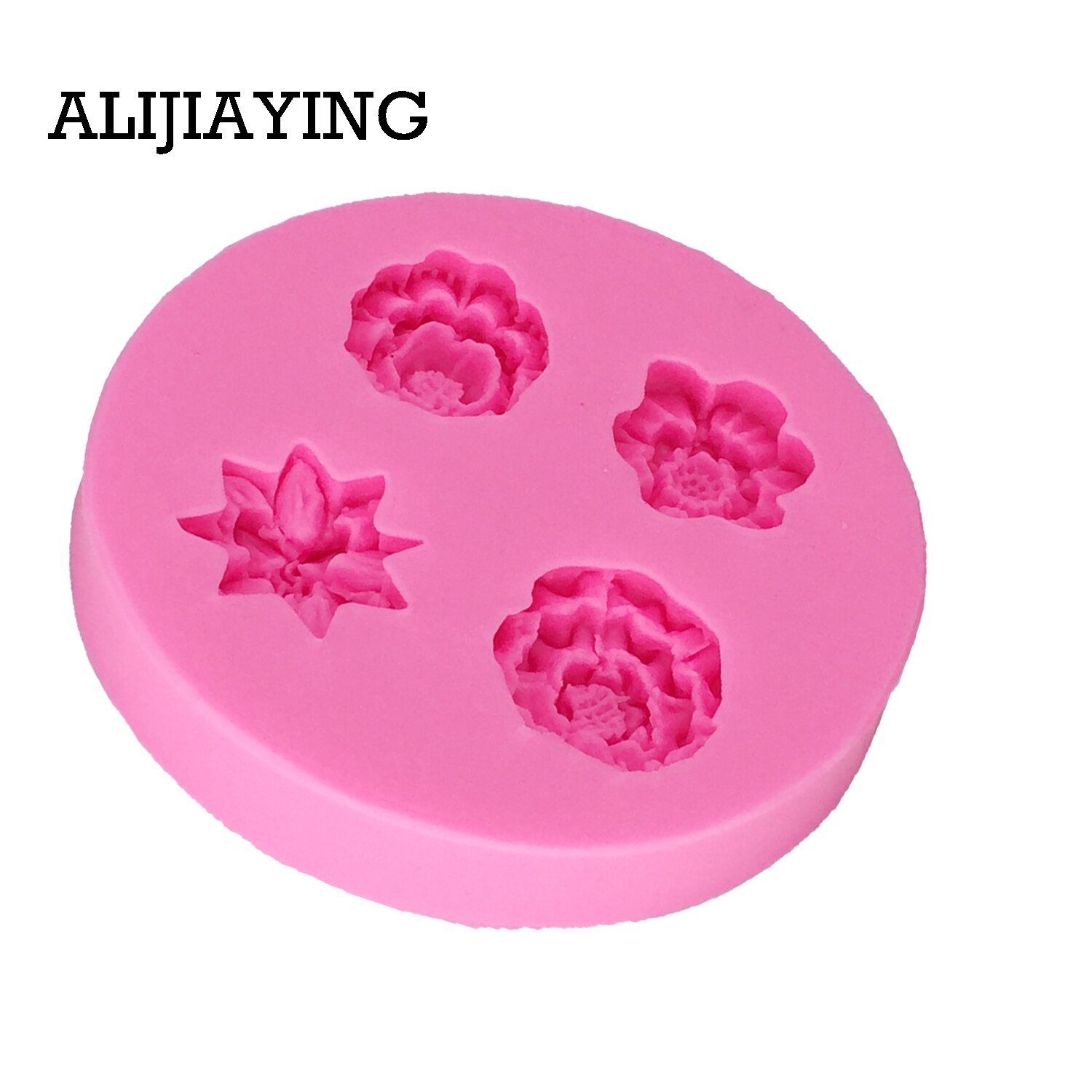 M1297 blomster silikone forme fondant forme kage dekorationsværktøj polymer ler slik chokolade forme kage stencil
