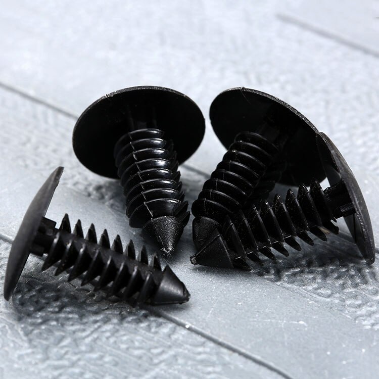 50 pièces Auto attache fit 8mm trou Nylon A16 Clips garde-boue pare-chocs bouclier retenue Rivet en plastique pour G M Ford Chrysler Automobile