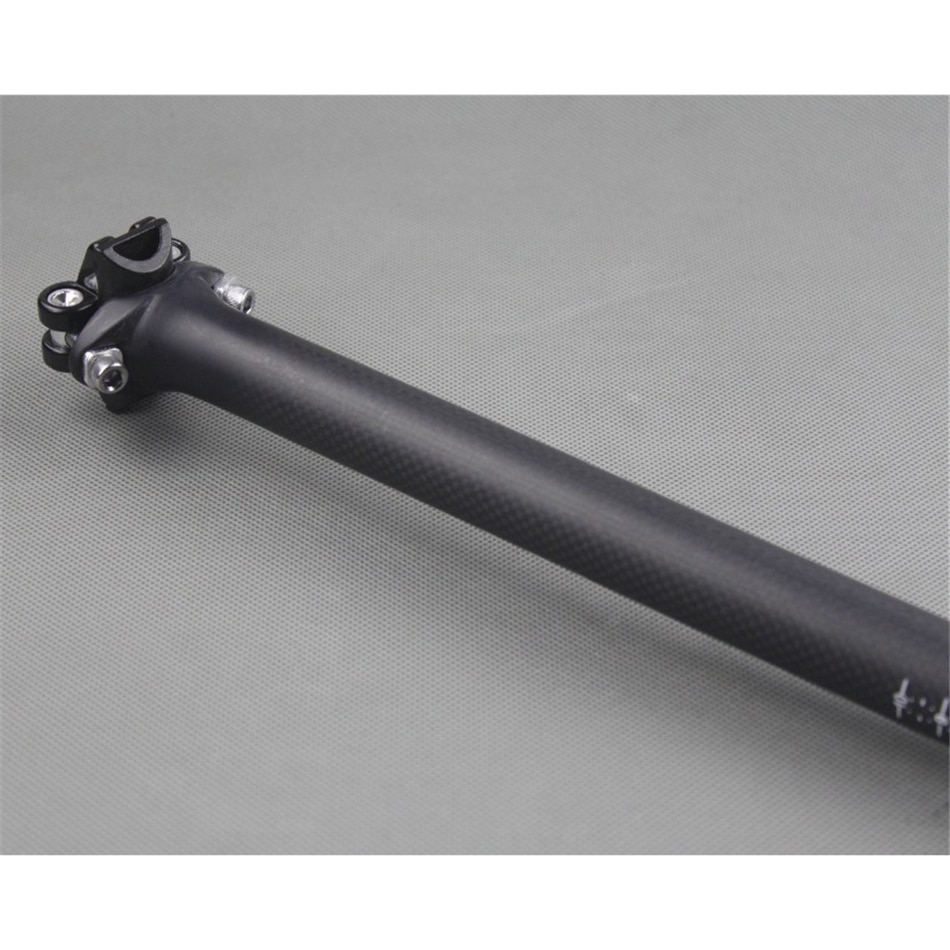 Hiilikuitu satulatolppa polkupyörän satulatolppa ei logoa mtb/road polkupyörän satulatolppa pyöräily bick satulan putki 27.2/30.8/31.6mm*350/400mm 3k matta