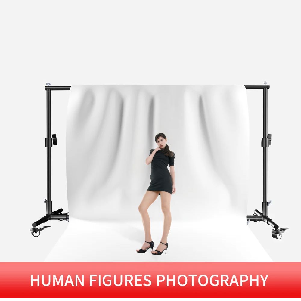 Sfondo fotografico Stand Ruote Sfondi Decorazione fotografica Fotografia Accessori per feste scolastiche per bambini Studio 2x2/2x3m SH