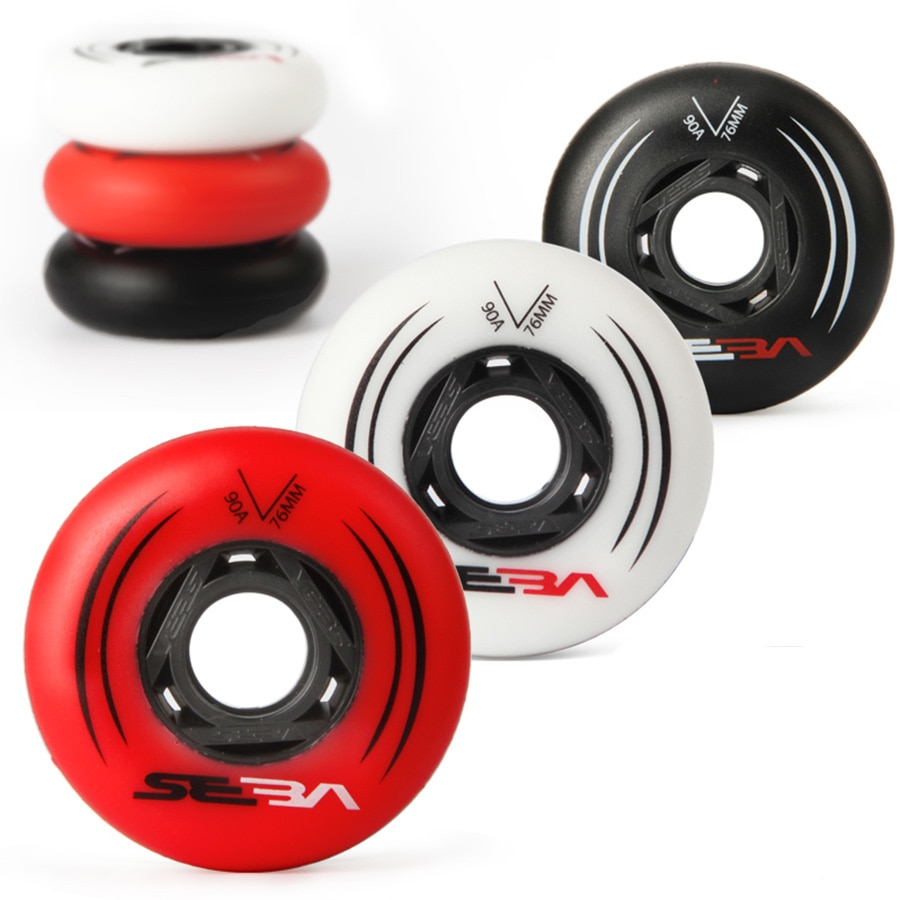 100%  originale seba inline skate hjul 85a til slalom og 90a til glidende rulleskøjtehjul 72 76 80mm 8 stk/sæt patines dæk