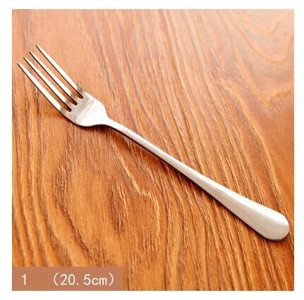 1pc Stainless Steel Fruit Fork Set Metal Three Prongs Food Cake Dessert Forks Dinnerware Set for Party or Restaurant: 1