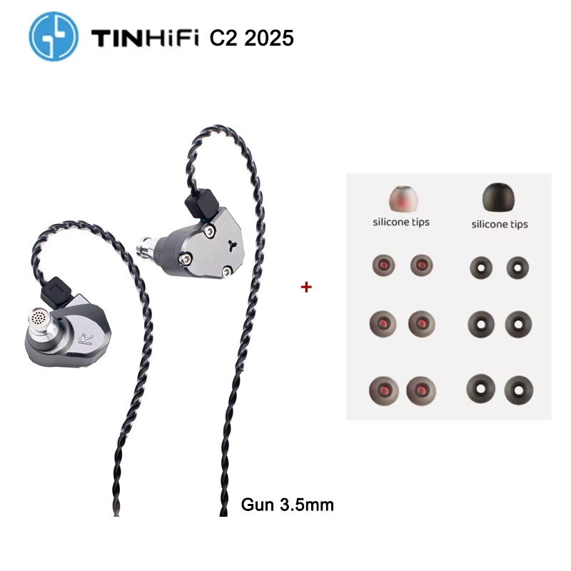 Tinhifi DUDU / C2 2025 / T3 PLUS in-ear oortelefoon: Rood