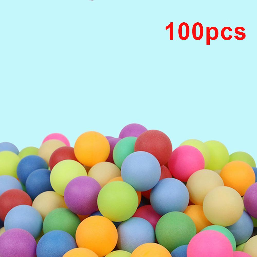 100 Stuks Gekleurde Ping Pong Ballen 40 Mm 2.4G Entertainment Tafeltennis Ballen Gemengde Kleuren Voor Game Activiteit multi Kleur