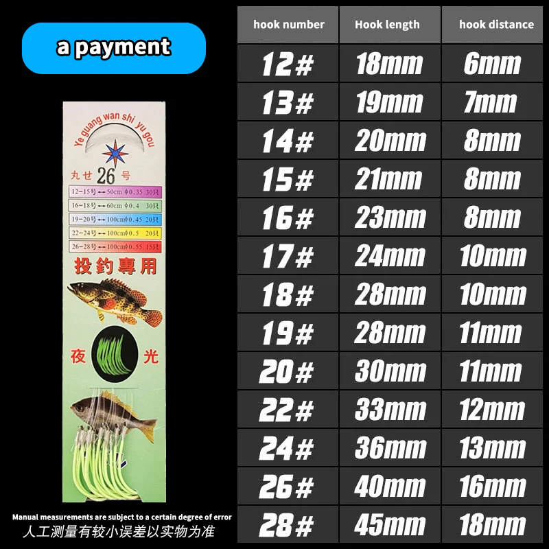 Pd-kalastusvälineet 12#-28#  roadrunner-koukkua merikalastus nailonista valmistettu siima sidottu marseille valovoimainen venekalastus väkänen yökalastus: 6 / Valkoinen