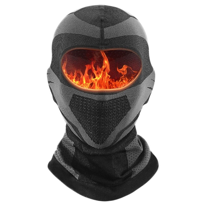 Vinter balaclava skid ansiktsmask hatt vindtät plyschfodrad hals varmare damhuv  lx9e