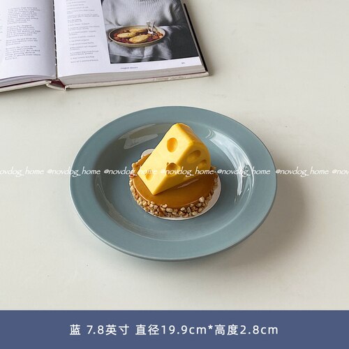 Dessert Serving Plate Decorative Cake Colorful Ceramic Sushi Nordic Plates Cute Snack Borden Servies Kitchen Supplies DE50CP: style 3