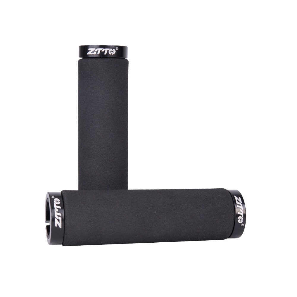 Ztto cykeldele mtb cykelsvamp holdbar stødsikre skridsikre greb foldecykel fast gear bmx med stangprop ag -36 1 par: Sort
