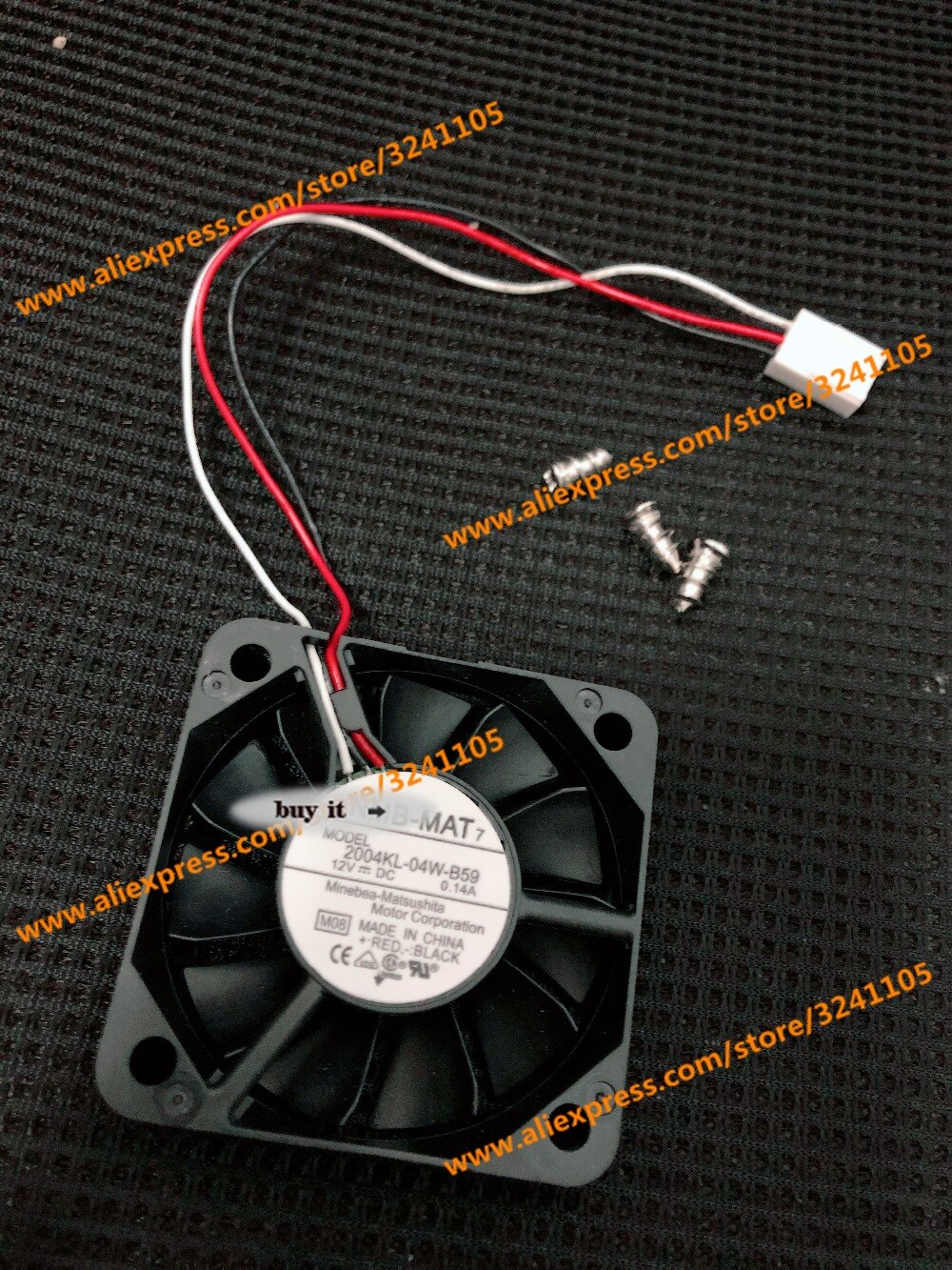2PCS/LOT NMB-MAT 2004KL-04W-B59 0.14A 12V DC Cooli... – Grandado