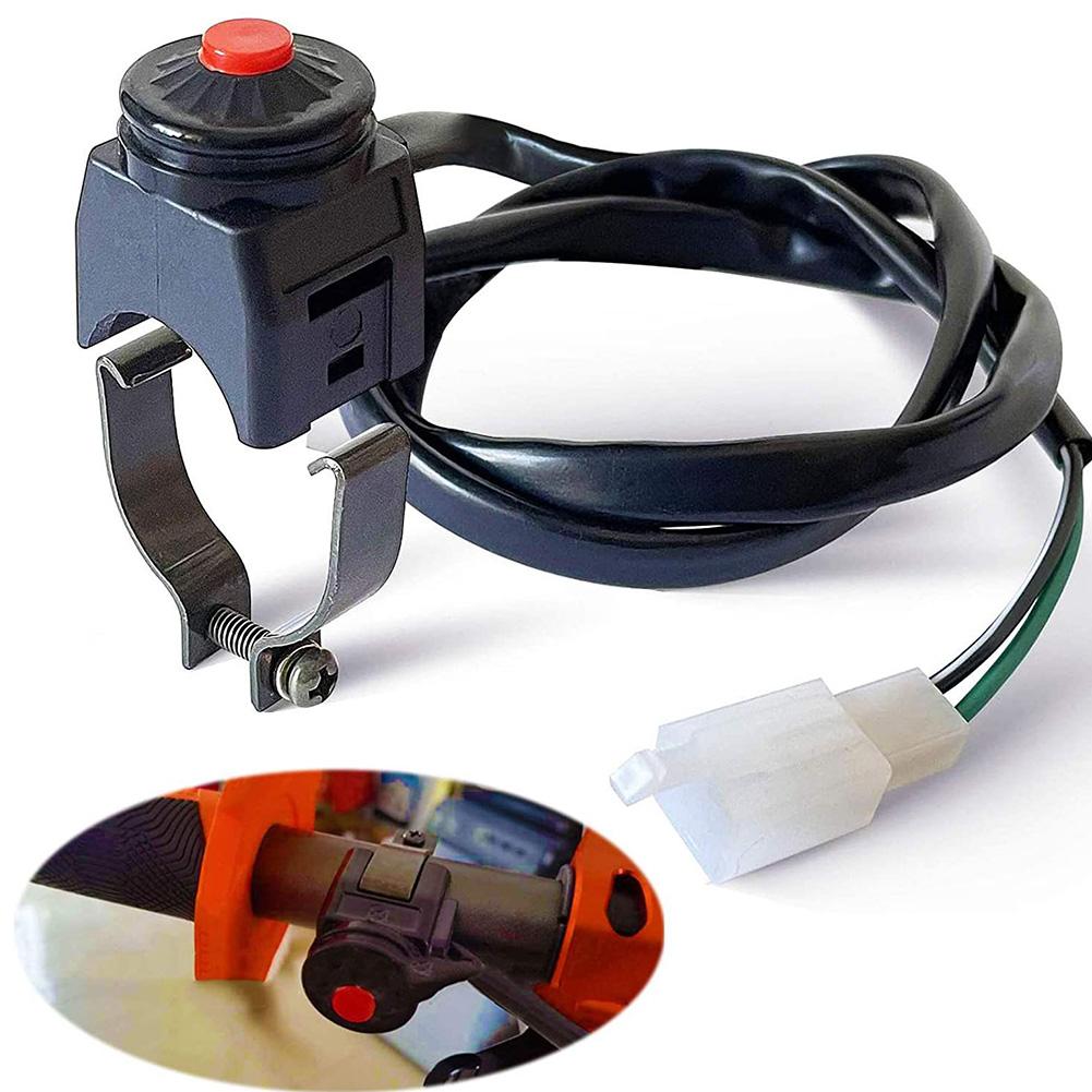 Universal Motocicleta Kill Switch, botão vermelho, Horn Starter, Dirt Bike, ATV, UTV, Dual Sport, 22mm Guiador, Montado Barras