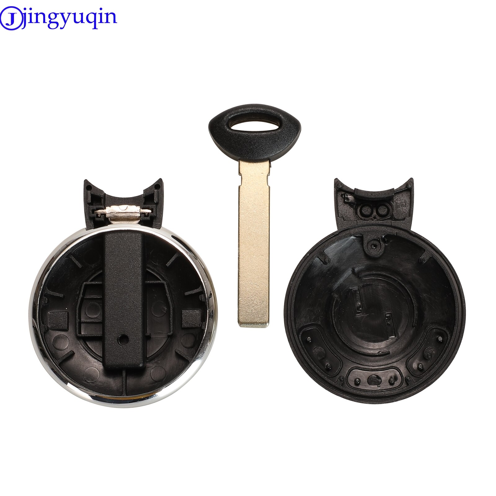 Jingyuqin 3 Knoppen Afstandsbediening Smart Card Key Shell Fob Case Cover Voor Bmw Mini Cooper Auto Smart Key Met Blade