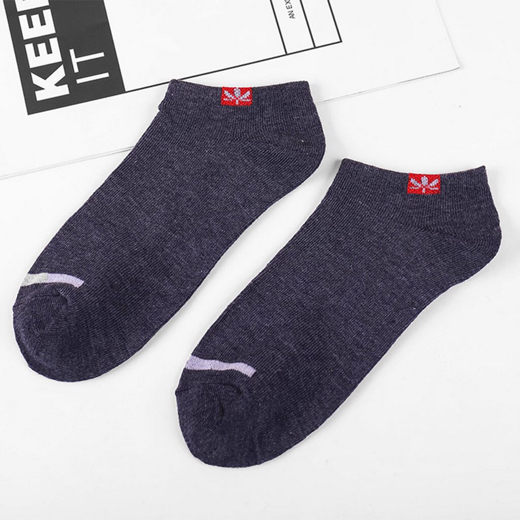 Men's Socks Cotton Boat Socks All Seasons Spring Autumn Male Casual Harajuku Breathable White Black Men Ankle Sock Meias: D