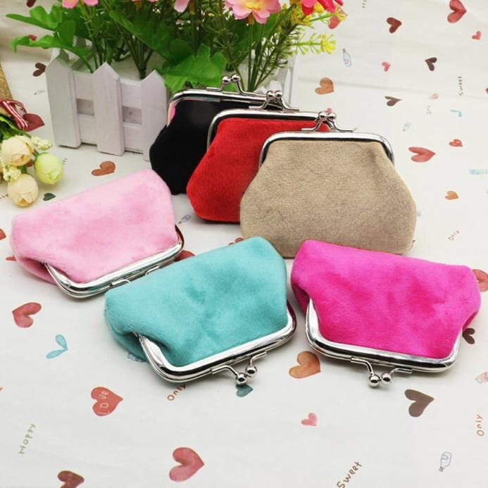 Womens Corduroy Small Wallet Holder Coin Purse Clutch Handbag Bag Mini Pouch Corduroy Hasp Sold