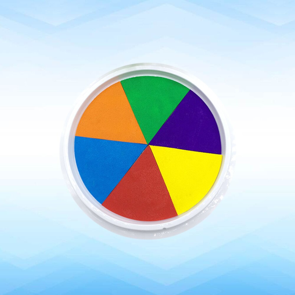 1PC Ink Pad Colorful Non-toxic DIY Leaktight Interesting Finger Paint Pad Stamp Pads for Children Students Kids
