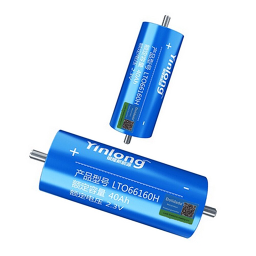 100% Original Real Capacity Yinlong 66160 2.3V 40Ah Lithium Titanate LTO Battery Cell for Car Audio Solar Energy Syste