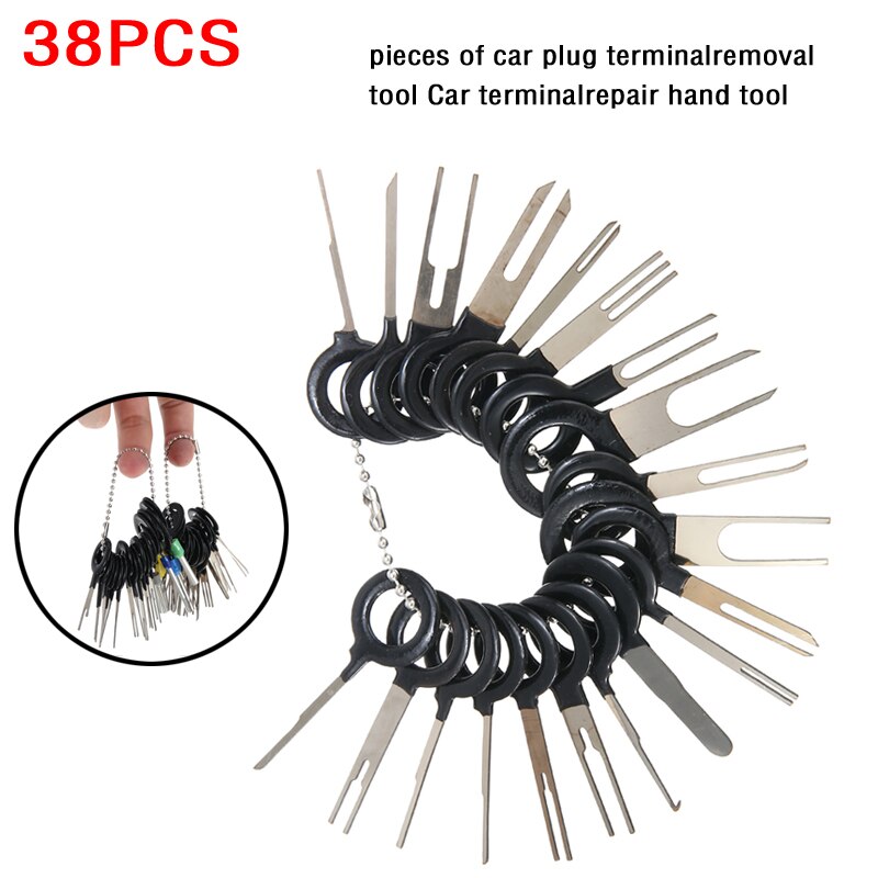 38Pcs Auto Terminal Removal Tool Draad Plug Connector Extractor Puller Release Pin Kit Auto Reparatie Accessoires