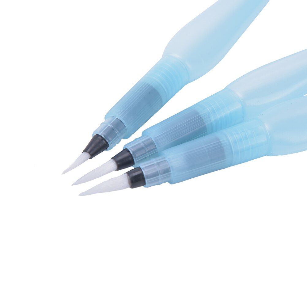 3 Stks/set Voor School Zelf Bevochtigen Water Opslag Pen Kunst Levert Verschillende Maten Grote Capaciteit Vat Water Kwast Set