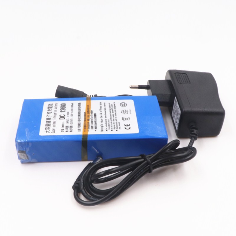 DC12680 Protable 6800mAh for DC 12V Super Rechargeable switch Lithium-ion Battery Pack US/EU Plug For Cameras camcorders