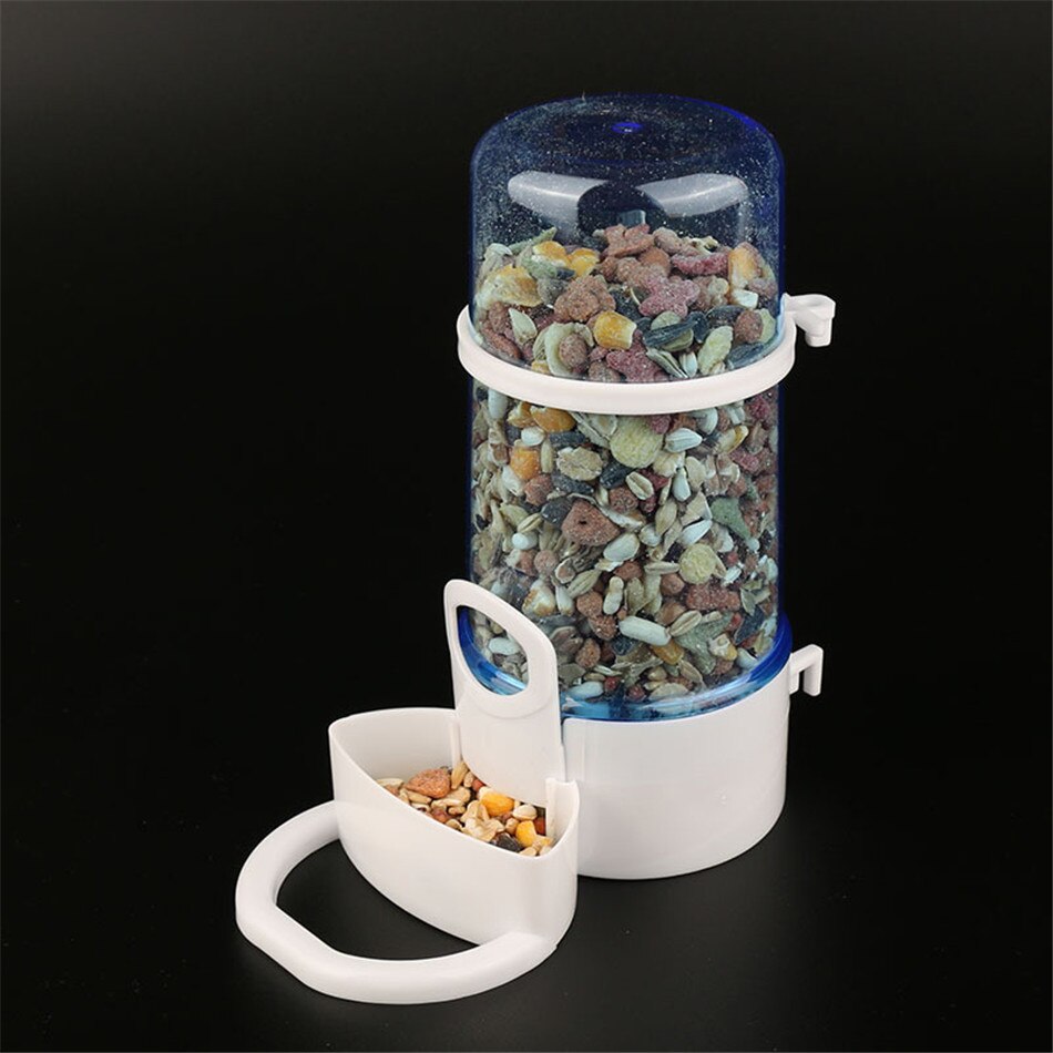 Pet Bird Feeder Water Food Bird Feeder Outdoor Plastic Automatic Bird Feeder Parrot Cage Food Container Bird Feeder