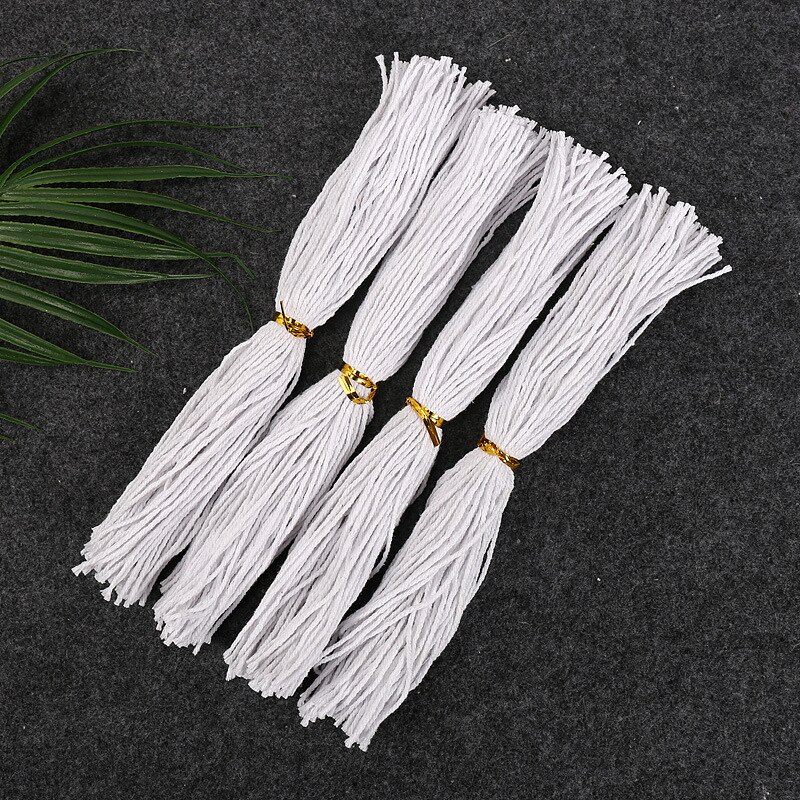 Cuerdas para colgar etiquetas de yute cortadas, 100 piezas, 25cm, cinta de algodón roja y blanca, accesorios hechos a mano DIY, bolsas de , decoración de cajas