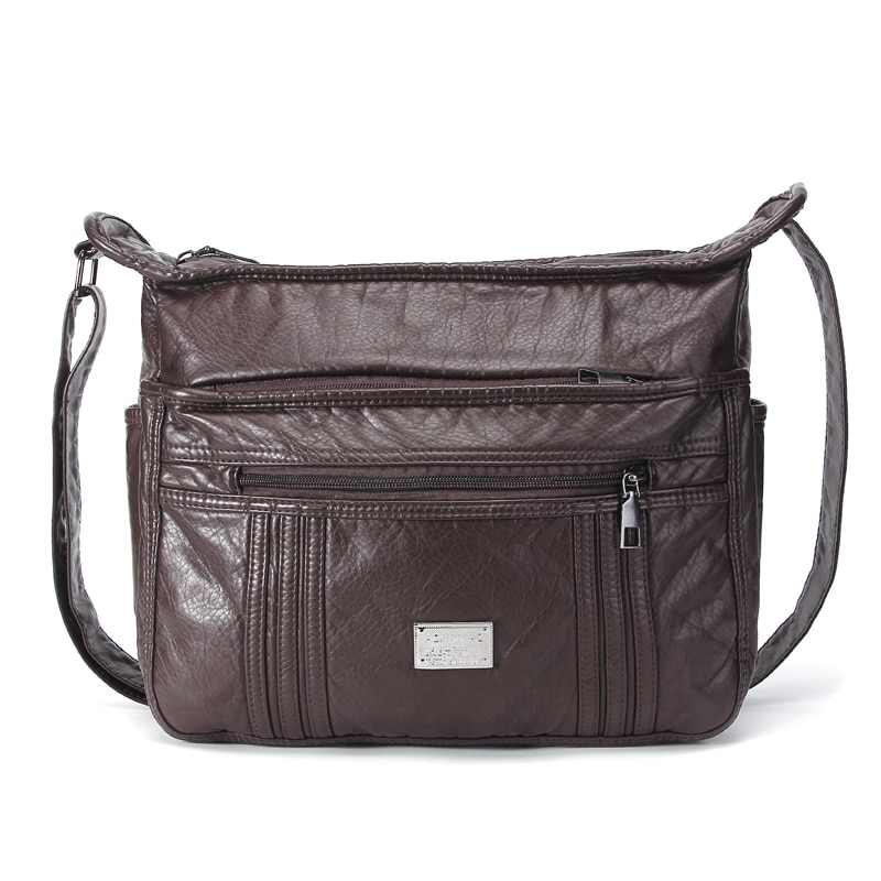 Grand sac souple décontracté femmes sac sac à main lavage sac à bandoulière en cuir synthétique polyuréthane sac à main réglable femmes sac de poche dames sac de messager