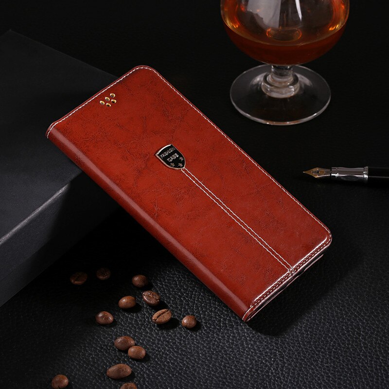 Portfel Coque do Wileyfox Spark / Spark Plus etui luksusowe skórzane etui z klapką do futerału Wileyfox Swift 2 X / Swift 2 Plus: Wileyfox Spark Plus / Brown