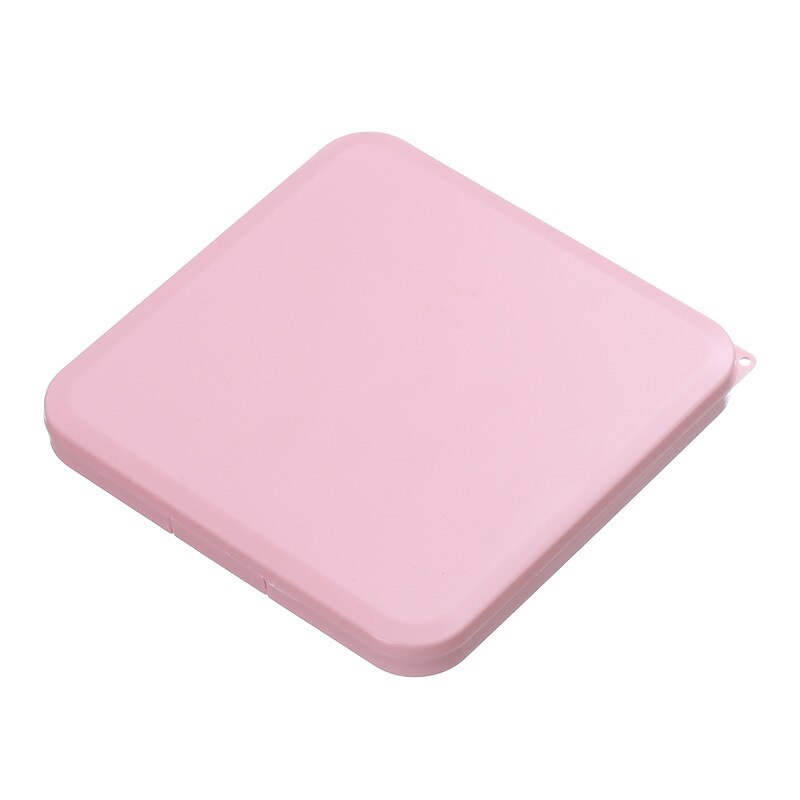 Portable Mask Case Dustproof Face Mask Storage Box Dust-Proof Disposable Cloth Mask Organizer Holder Mask Storage Case In Stock: Square Pink