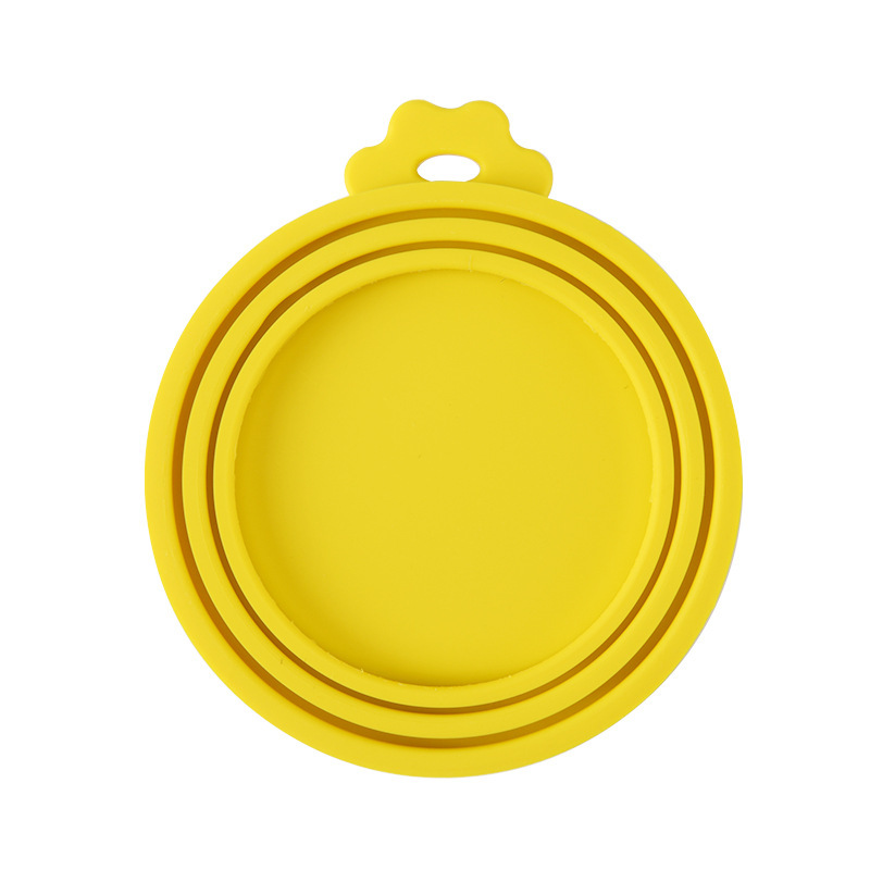Juste en silicone réutilisable pour canette de nourriture pour animaux de compagnie, 18 capuchons, couvercle d'étanchéité, fournitures pour chiens et chats, convient pour 8.5cm, 7.5cm, 6.5cm, 3 en 1: Bleu