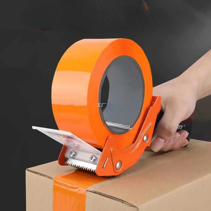 Comfortable Handle Tape Dispenser Box Packaging Sealing Tape Dispenser Capable 5cm Width Handheld Transparent Tape Cutter