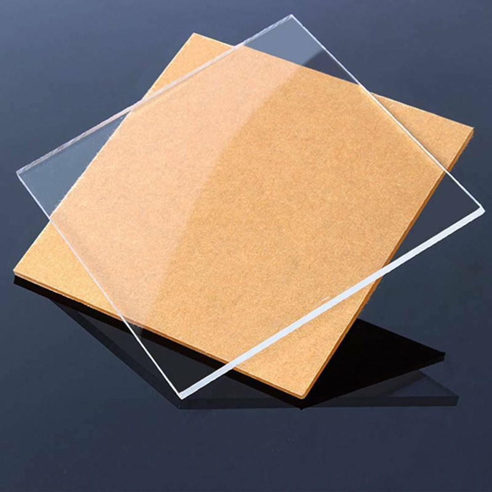 200*200mm Plexiglass Transparent Clear Acrylic 3D Lamp Accessory Board Plastic Sheet Organic Glass Polymethyl Methacrylate