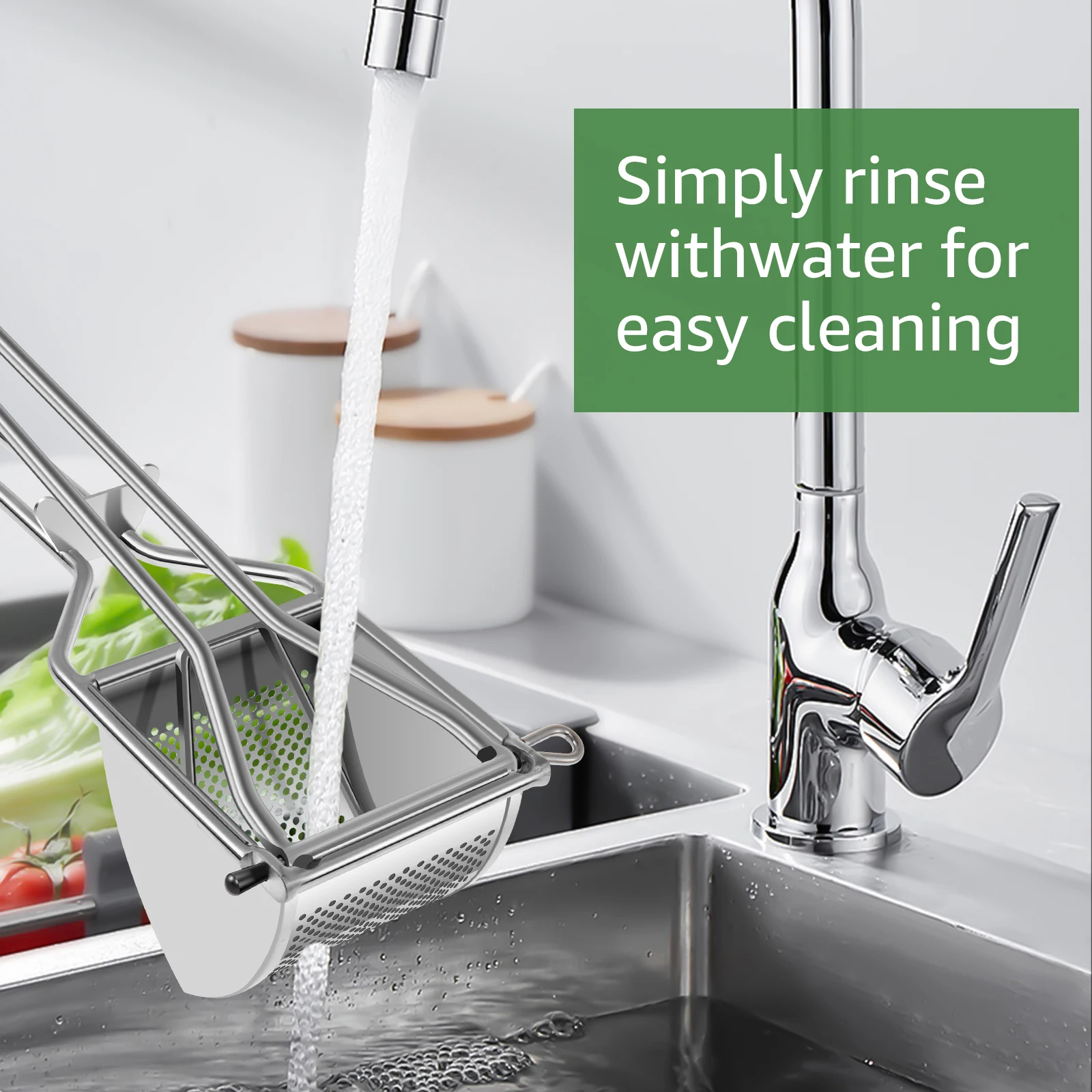 Citroenpers, roestvrijstalen handpers voor citroenen, citrus, sinaasappelen en andere fruit Arbeidsbesparende keuken, handmatige sapcentrifuge