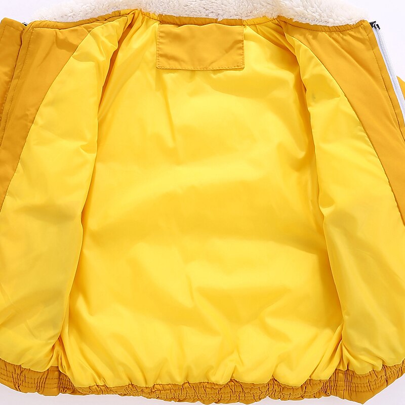 Winter Parkas Jacken Jungen Karikatur Stil Art Oberbekleidung freundlicher Schüler Kleidung Mit Kapuze Jacke für Jungen Baumwolle Parkas Mantel