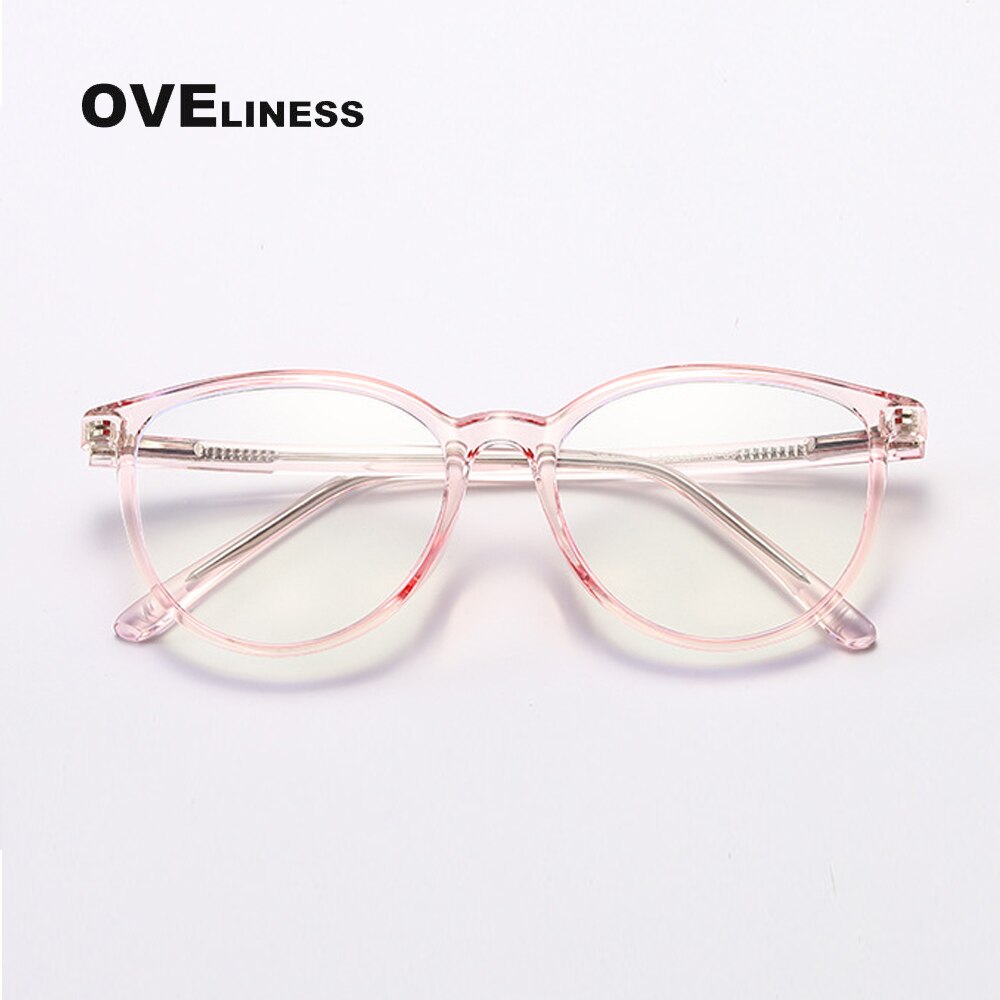 Anti Blue Light Glasses for Men Bluelight Radiation Women TR90 Computer Protection Gaming Glasses Blue light Blocking UV Eyewear: pink