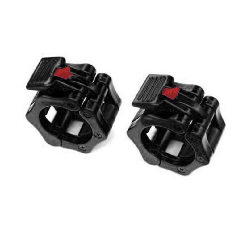 A Pair Lock Jaw Collars Barbells Muscle Clamp Bar Lockjaw Quick Release Locking: Black