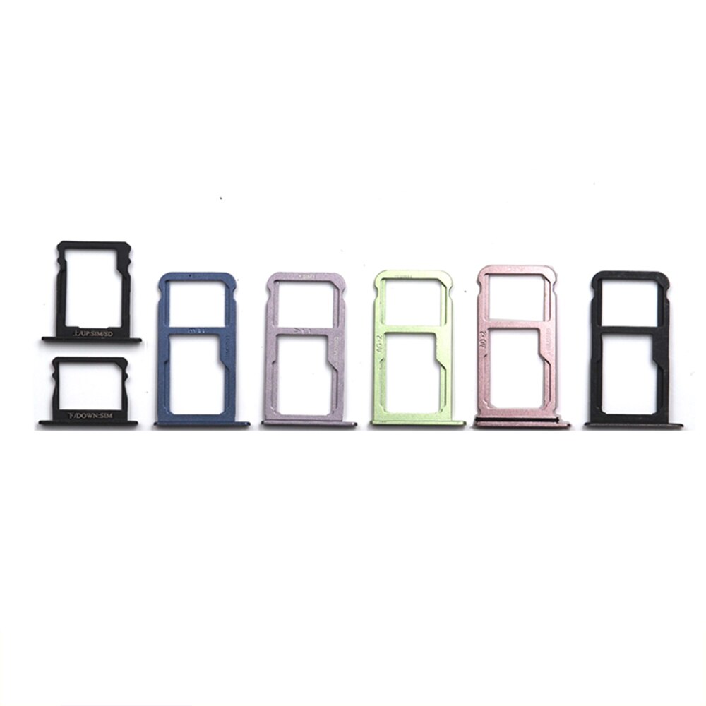 Aocarmo SD MicroSD Halfter Nano Sim Karten-behälter Slot Für Huawei P9 EVA-AL00 P9 Lite Ersatz Teil