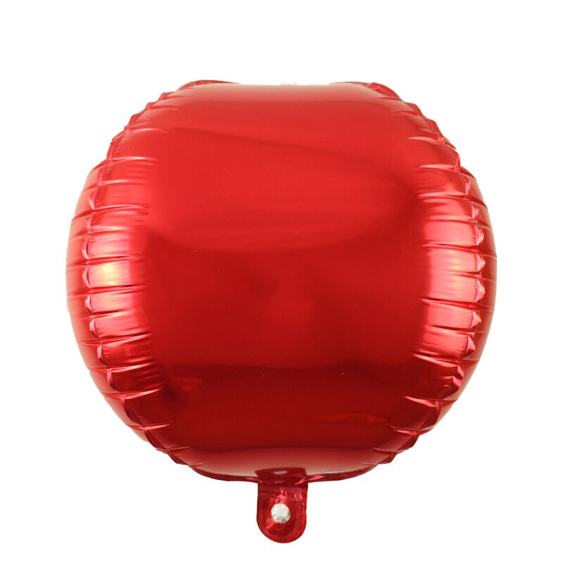 18 tommer rose guld 4d runde kugleformede aluminiumsballoner bryllup & forlovelse fødselsdag juledagsfest leverandører: Rød