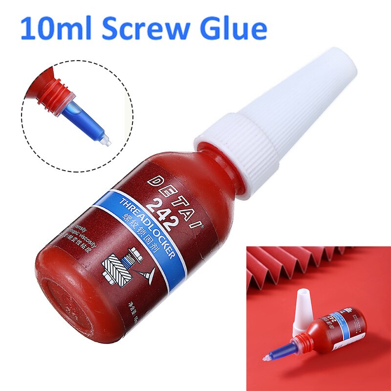 Agente de bloqueo de rosca de pegamento para tornillo, adhesivo anaeróbico resistente al aceite, curado rápido para todo tipo de alambre de Metal, 10ml