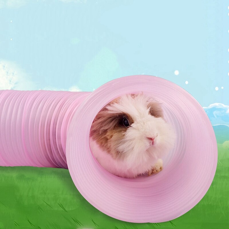 Kæledyr tunnel dejlig plast kanin tunnel kæledyr legetøj kanin ilder hamster marsvin hamster legetøj tunnel til lille kæledyr