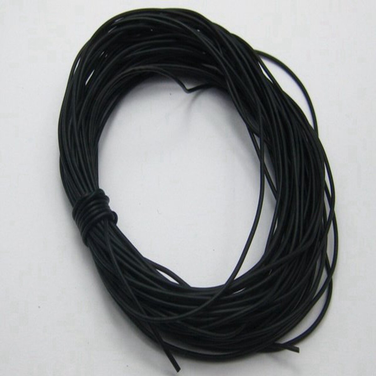 50 Meter Zwart 1Mm Solid Rubber Sieraden Cord String Voor Sieraden Hangers Craft