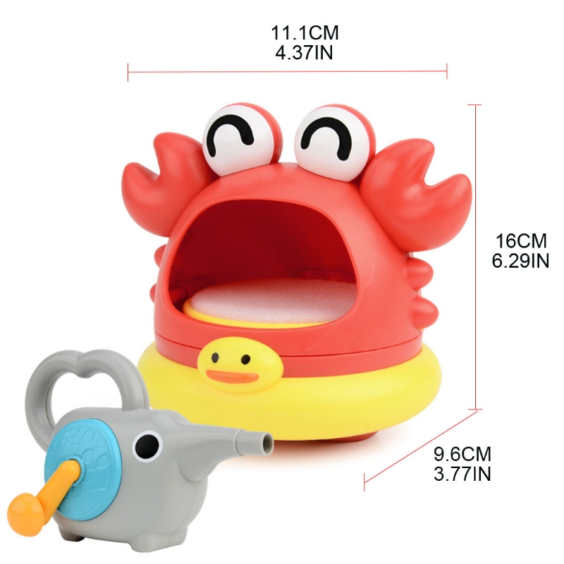 1PC BPA Free Plastic Bubble Blowing Product Cartoon Crab/Shark Bubble Maker Interactive Play Kits Bubble Machine Toy