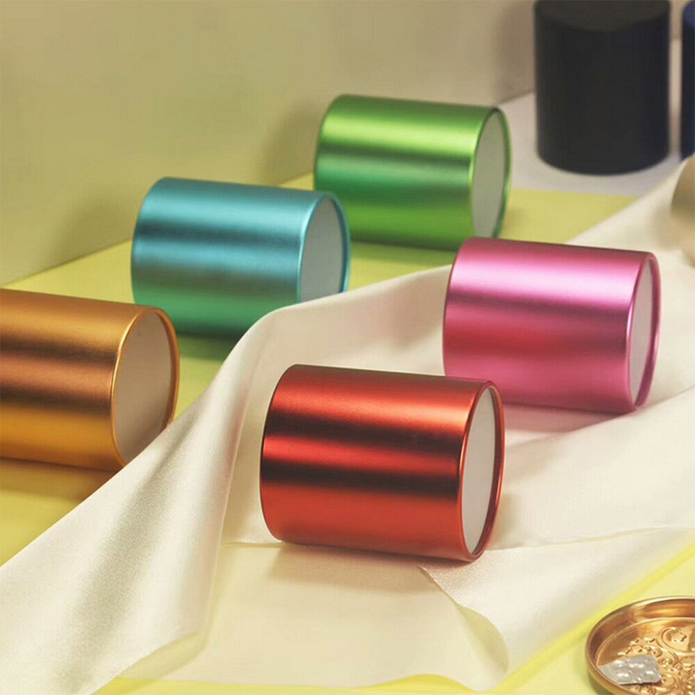 10 stk tomme aluminiumsstearinglaskar stearinlysdåser tomme stearinlysfremstillingsforme kasser til diy stearinlys, der fremstiller tilfældige farver