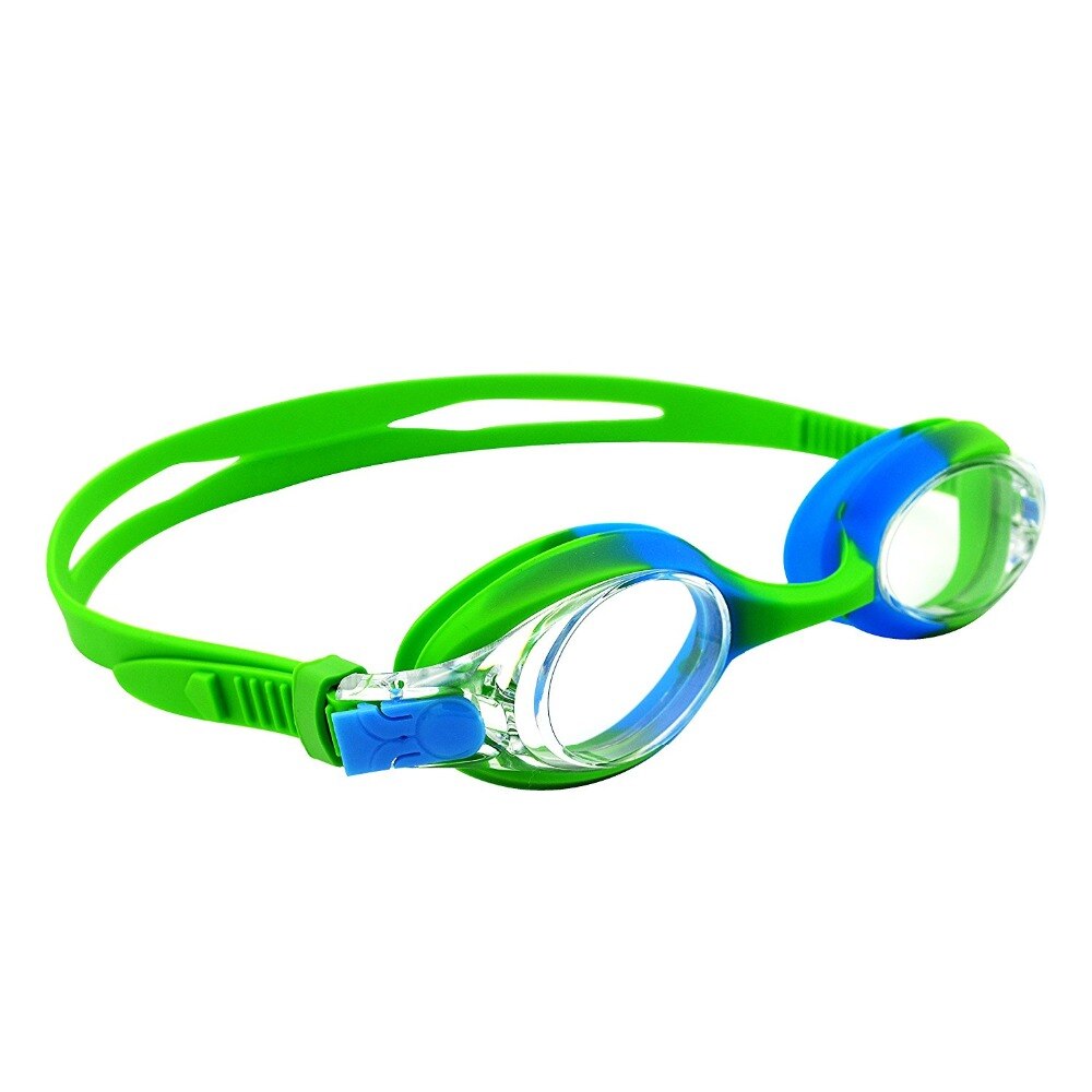 Gafas de natación para niños, gafas para la piscina para niños, marco de silicona transparente, correa ajustable HD, resistente al agua, Anti-Niebla, 6 colores