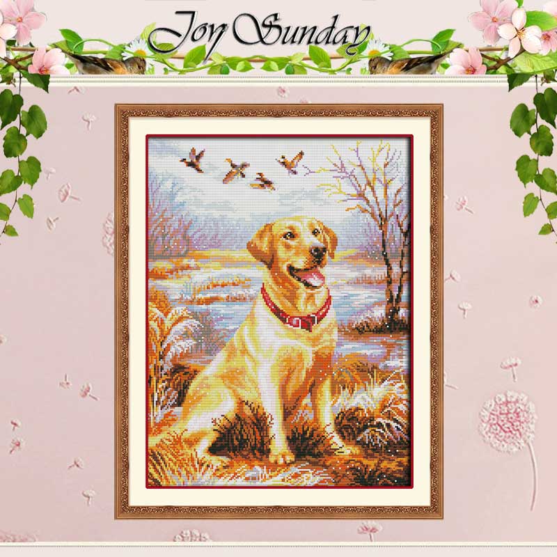 Labrador Retriever counted Cross Stitch 11CT 14CT Cross Stitch Set DIY Cross-stitch Kit Embroidery Needlework