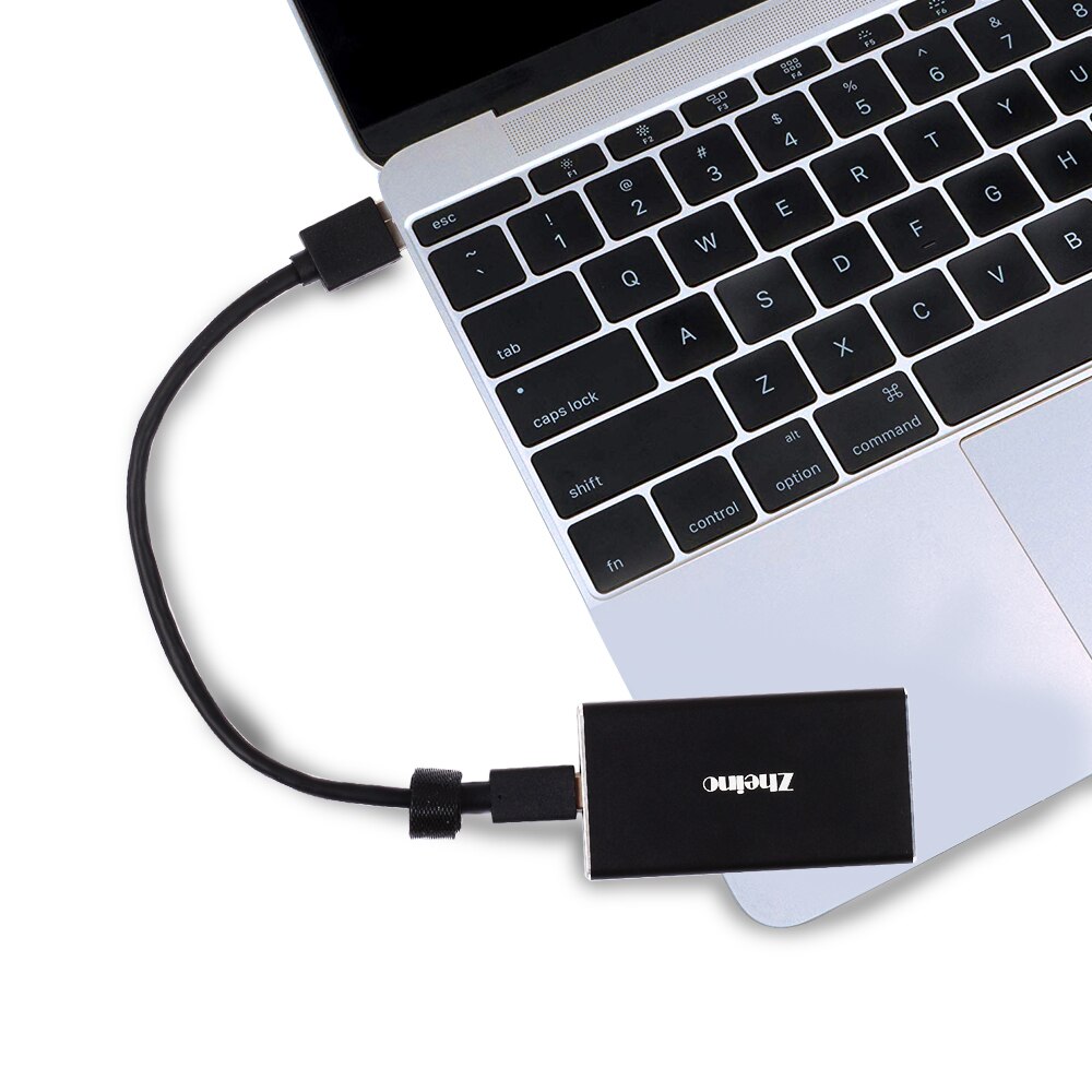 Zheino External SSD 128GB Solid State Drives Storage Aluminum case USB3.1 to type C with OTG function