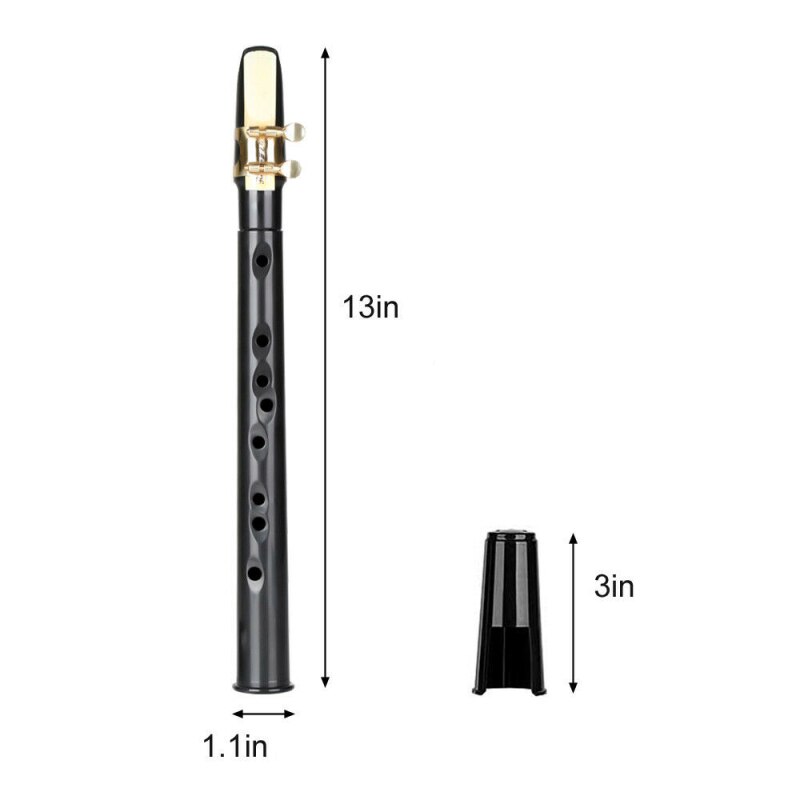 Portable Mini Saxophone Alto Mouthpiece Pocket Instrument Musical Little Sax: Default Title